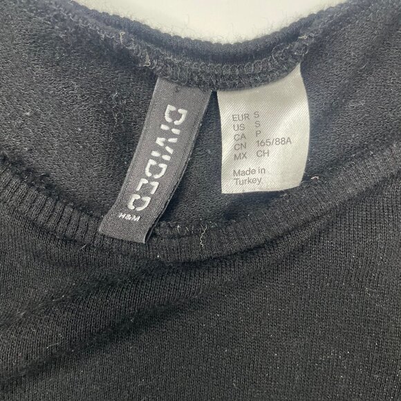 H&M Divided Black Boston Terrier Dog Face Graphic Tee Viscose Shirt Small - Picture 6 of 8